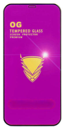  Защитное стекло для i-Phone 12 Pro Max 6.7" OG Purple чёрное