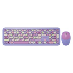 Комплект клавиатура+мышь мультимедийный Smartbuy 666395 фиолетовый (SBC-666395AG-V)