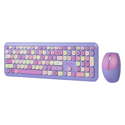  Комплект клавиатура+мышь мультимедийный Smartbuy 666395 фиолетовый (SBC-666395AG-V)