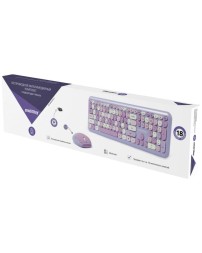 Комплект клавиатура+мышь мультимедийный Smartbuy 666395 фиолетовый (SBC-666395AG-V)