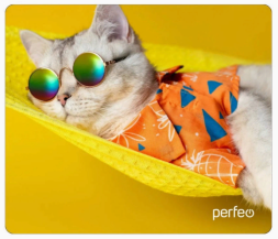 Perfeo Коврик для компьютерной мыши "Cat", Рис.3 (350*300*3 мм), ткань+резиновое основание