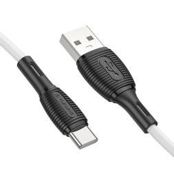 Usb Кабель-зарядка Type-C Borofone BX86 3A 1м белый