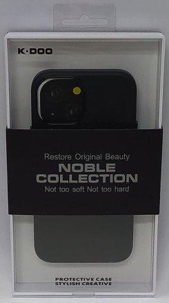  Накладка для i-Phone 13 Mini K-Doo Noble кожаная черная
