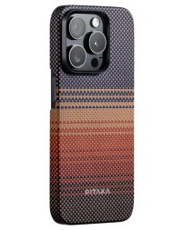 Накладка для i-Phone 15 Pro 6.1&quot; Pitaka Magez Case 5 Aramid Fiber Закат (sunset)