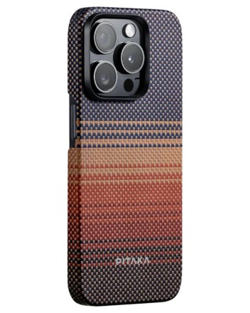  Накладка для i-Phone 15 Pro 6.1&quot; Pitaka Magez Case 5 Aramid Fiber Закат (sunset)