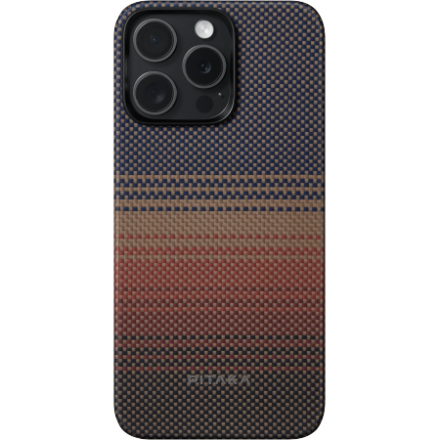  Накладка для i-Phone 15 Pro 6.1&quot; Pitaka Magez Case 5 Aramid Fiber Закат (sunset)