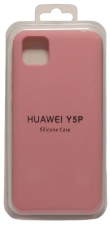  Накладка для Huawei Y5P Silicone cover розовая