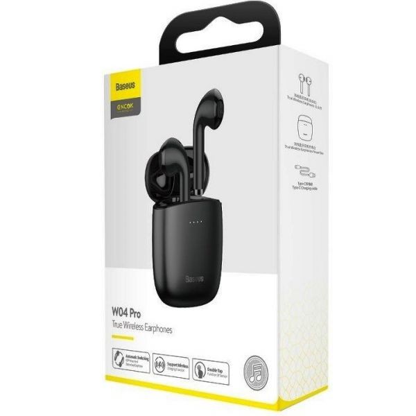 Bluetooth TWS Baseus Encok W04 Pro BT5.0 37mAh 400mAh 5 NGW04P 01 Opt Memory