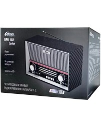 Портативный радиоприемник Ritmix RPR-102 карбон