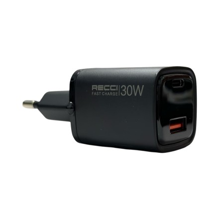  Сетевое зар. устр. Recci RC81E 2C 30W черное