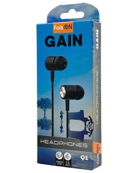 Стереонаушники Faison Q1 Gain с микрофоном черные