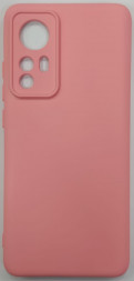 Накладка для Xiaomi Redmi 12X силикон матовый розовый