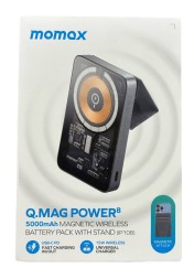 Powerbank магнитный с MagSafe Momax Q. Mag Power8 5000mAh IP108E черный