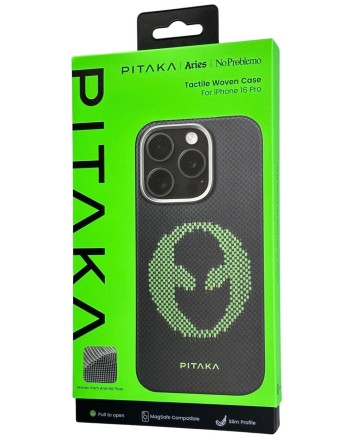  Накладка для i-Phone 16 Pro 6.3&quot; Pitaka Aries Tactile Woven case (Alien)