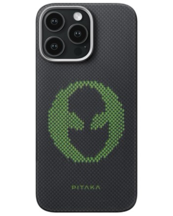  Накладка для i-Phone 16 Pro 6.3&quot; Pitaka Aries Tactile Woven case (Alien)