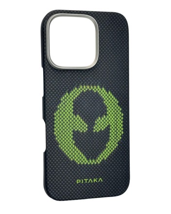  Накладка для i-Phone 16 Pro 6.3&quot; Pitaka Aries Tactile Woven case (Alien)