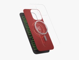 Накладка для i-Phone 16 Pro 6.3" Pitaka Aries Tactile Woven case (Alien)