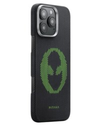 Накладка для i-Phone 16 Pro 6.3&quot; Pitaka Aries Tactile Woven case (Alien)