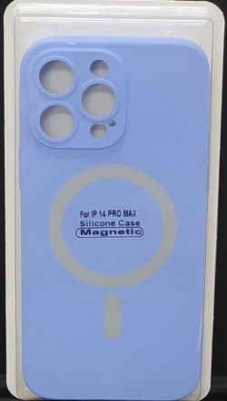 Накладка для iPhone 14 Pro Max 6.7&quot; Magsafe силикон сиреневая