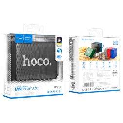 Bluetooth колонка Hoco BS51 BT5.1/1200mAh/4ч/3Вт/TF/AUX черная