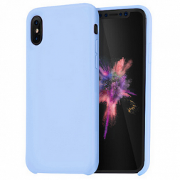 Накладка для i-Phone X Hoco Pure series силиконовая, светло-голубая