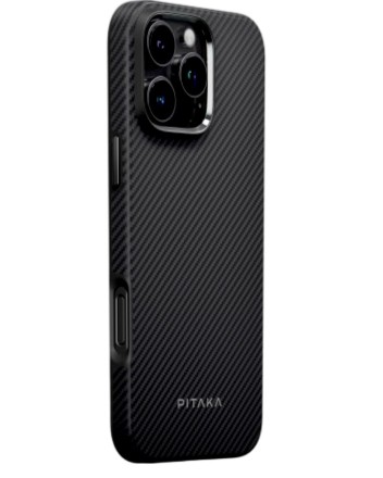  Накладка для i-Phone 16 Pro Max 6.9&quot; Pitaka Military-Grade Protective Case черно-серый