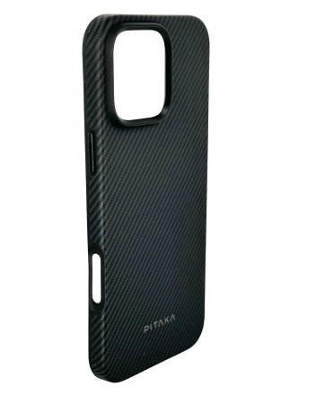  Накладка для i-Phone 16 Pro Max 6.9&quot; Pitaka Military-Grade Protective Case черно-серый