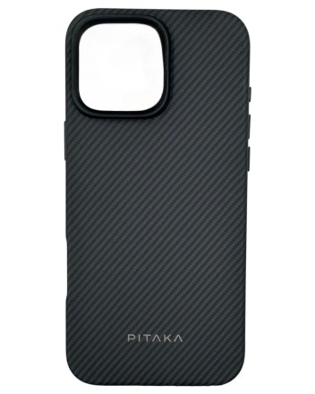  Накладка для i-Phone 16 Pro Max 6.9&quot; Pitaka Military-Grade Protective Case черно-серый