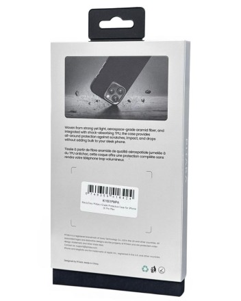  Накладка для i-Phone 16 Pro Max 6.9&quot; Pitaka Military-Grade Protective Case черно-серый