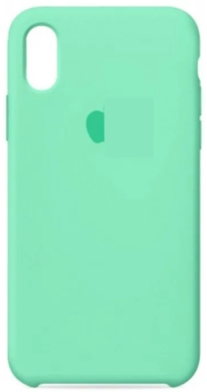  Чехол-накладка i-Phone X/XS Silicone icase №50 бледно-бирюзовая