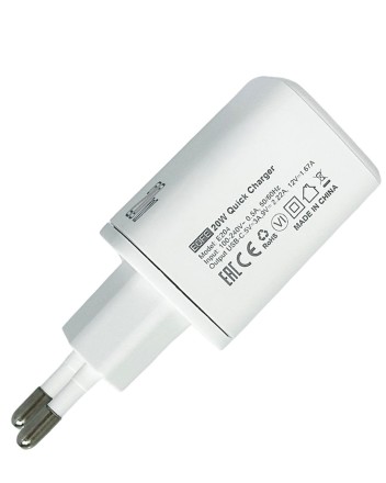  Сетевое зарядное устройство EOFE E204 1C 20W белое