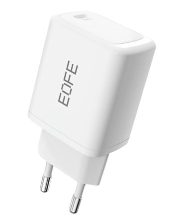  Сетевое зарядное устройство EOFE E204 1C 20W белое