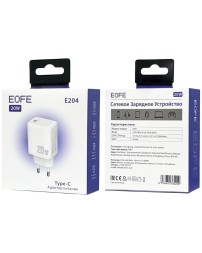 Сетевое зарядное устройство EOFE E204 1C 20W белое