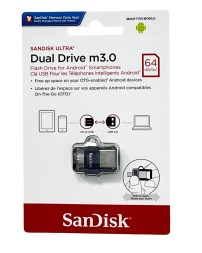 3.0 USB флеш накопитель SanDisk Dual Drive Ultra 64GB OTG (SDDD3-064G-G46)