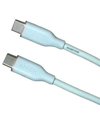  Usb Кабель-зарядка Type-C на Type-C Anker (A8553P63) 240W 1.8м бирюзовый