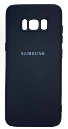  Накладка для Samsung Galaxy S8 Silicone cover без логотипа черная
