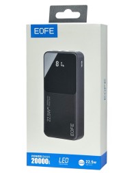 Powerbank EOFE G201 20000mAh 3A /22.5W 2USB/Type-C с дисплеем чёрный