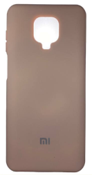 Накладка для Xiaomi Redmi Note 9 Pro Silicone cover пудро