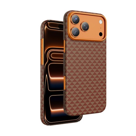  Накладка для i-Phone 17 Pro Keephone Kevlar Paris MagSnap коричневый