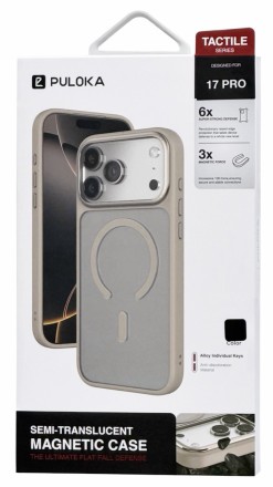  Накладка для i-Phone 17 Pro Puloka Magsafe черный