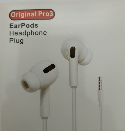  Наушники гарнитура EarPods Pro 3 3.5мм в коробке (под оригинал)