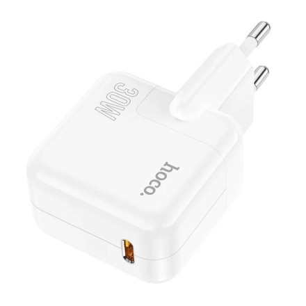  Сетевое зар. устр. Hoco C112A 1C PD/QC3.0 30W белое
