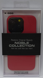 Накладка для i-Phone 13 Pro K-Doo Noble кожаная красная