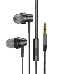 Стереонаушники Borofone BM87 с микрофоном 1.2м черные