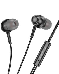 Стереонаушники Borofone BM87 с микрофоном 1.2м черные