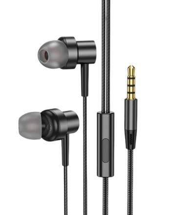  Стереонаушники Borofone BM87 с микрофоном 1.2м черные