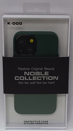  Накладка для i-Phone 13 Mini K-Doo Noble кожаная зеленая