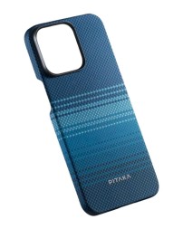 Накладка для i-Phone 15 Pro 6.1&quot; Pitaka Magez Case 5 Aramid Fiber Лунный рис (moonrise)