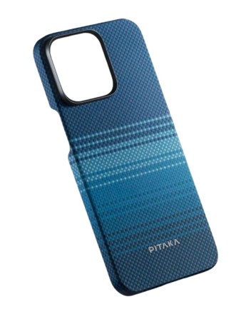  Накладка для i-Phone 15 Pro 6.1&quot; Pitaka Magez Case 5 Aramid Fiber Лунный рис (moonrise)