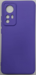 Накладка для Xiaomi Redmi 12X силикон матовый фиолетовый